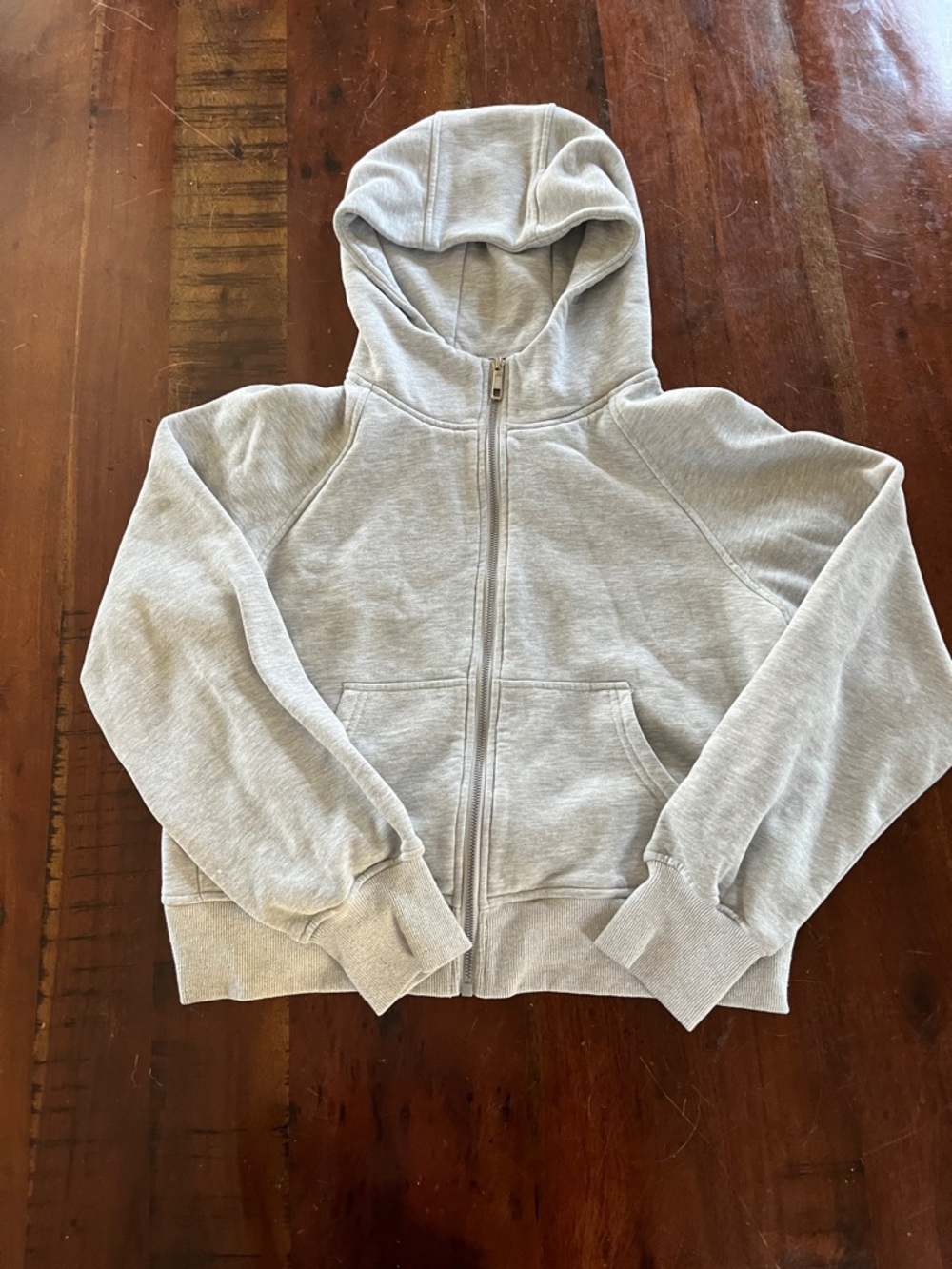 Grey zip up